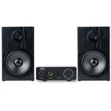 McGrey BMS-80 BK Micro-Stereo Anlage - inkl. Mini-Verstärker und Boxenkabel - Cinch und AUX-Eingang - 80 Watt - schwarz