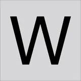 RZB Buchstabe "W" 99223.013.W