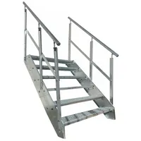 Kaminbau Mierzwa Premium Stahl Treppe 100 cm 114 cm Verzinkt