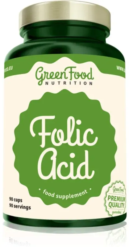 GreenFood Nutrition Folic Acid Kapseln mit Folsäure 90 KAP