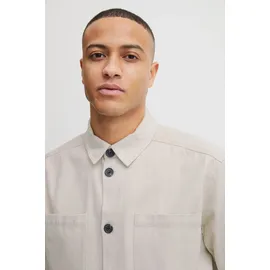 !Solid Langarmhemd Beige XL