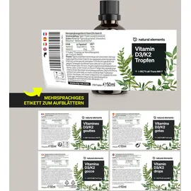 Natural Elements Vitamin D3 + K2 Tropfen 50 ml