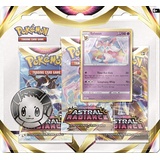 Pokémon Sword Shield Astral Radiance 3-Pack Blister Eevee Englisch