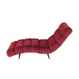 Switch Relaxliege Delphi Velours 120 x 84 x 168 cm Rot