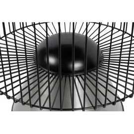 lalee.avenue Kayoom Beistelltisch Schwarz Silber Metall, Stein, 51x56.5x51 cm,