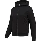 Rusty Stitches Super Wendy Damen Motorrad Zip Hoodie, schwarz, Größe 50