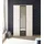Pol-Power Drehtürenschrank Hanau 120 x 196 x 54 cm Weiß/Graphit
