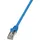 Logilink CP1036S RJ45 Patchkabel CAT 5e F/UTP 1.00 m Blau mit Rastnasenschutz 1 St.