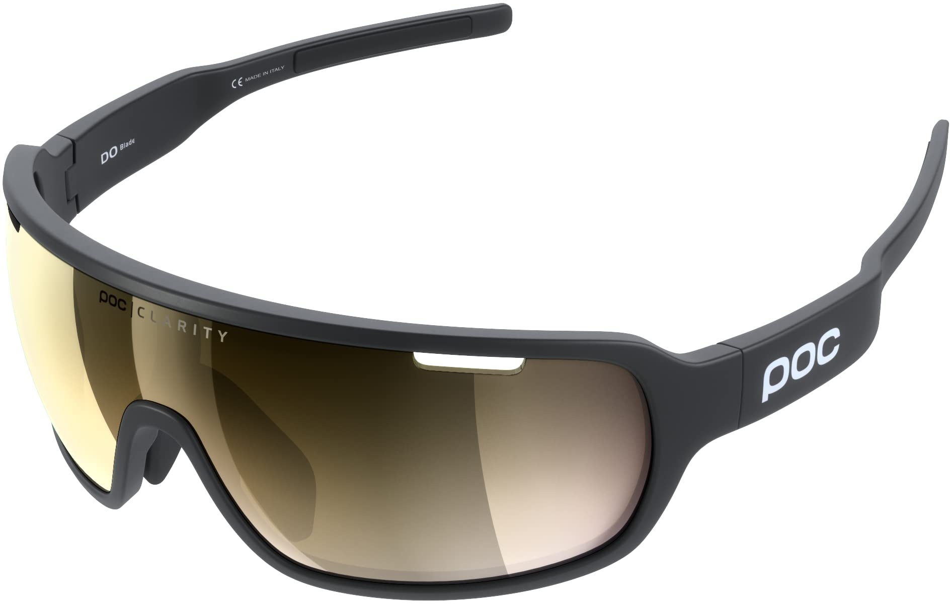 POC Do Blade Sonnenbrille - Die Sportbrille bietet optimale Sicht bei allen Bedingungen,Uranium Black,Einheitsgröße