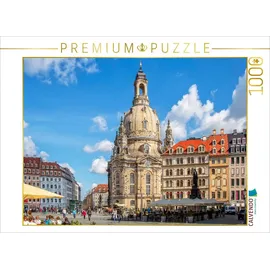 Calvendo Puzzle Die Frauenkirche in Dresden 1000 Teile Lege-Größe 64x48cm Foto-Puzzle für glückliche Stunden