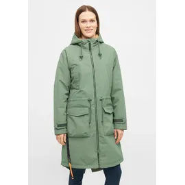 DERBE Phoebholm Dog Damen Parka, Größe_Bekleidung_NR:38, Derbe_Farbe:hedge green/caramel | Gr.: 38