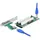 DeLock Riser Karte PCI Express x1 zu 2 x PCI 32 Bit Slot mit 60 cm Kabel