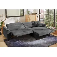 Jockenhöfer Gruppe Ecksofa »Double One L-Form«, mit 2x 120cm breiten, elektromotorischen Relaxfunktionen grau