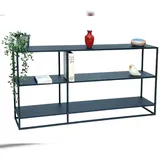 DanDiBo Ambiente Konsolentisch Standregal 140 x 70 x 25 cm Schwarz
