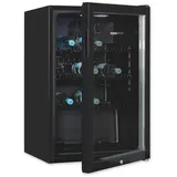 Exquisit GKS120-GT-160C Getränkekühlschrank (118 l, 840 mm hoch, Schwarz)
