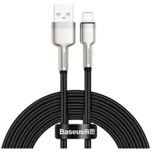 Baseus Cafule Metal USB-A für Lightning 2.4A 1m, Schwarz