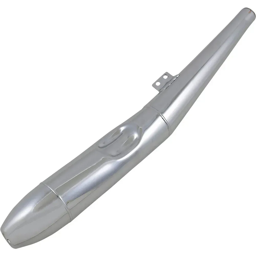 Emgo 18112234 Bmw Style Left Nicht Homologierter Schalldämpfer - Silver - Not Homologated