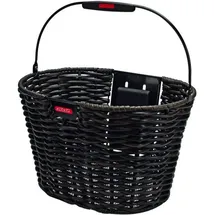 KLICKfix Fahrradkorb Structura oval schwarz