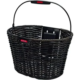 KLICKfix Fahrradkorb Structura oval schwarz
