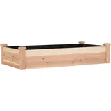 vidaXL Hochbeet mit Einsatz Massivholz Tanne