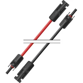 Smartec Solarkabel Verlängerungskabel Rot/Schwarz 4 - 6mm2 mit montiertem Stecker 2x 20m 6mm2 - Rot/Schwarz