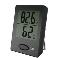 GelldG Hygrometer Funk Thermometer innen Außen, Hygrometer Feuchtigkeit Digital schwarz