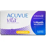 Acuvue Vita for Astigmatism 6 St. / 8.60 BC / 14.50 DIA / -3.75 DPT / -1.25 CYL / 180° AX