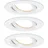 Paulmann Bad-Einbauleuchte 3er Set 18 W Weiß Aluminium