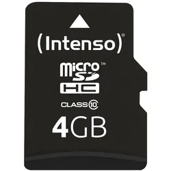 Intenso microSDHC Class 10 Speicherkarte 4GB