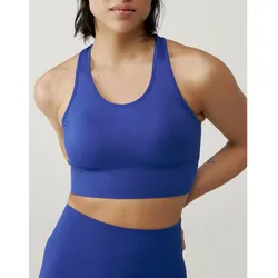 Kumari Born Living Yoga Damen-Sport-BH mit mittlerem Halt BLAU S