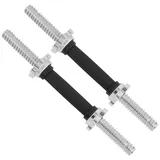 Yes4All Verstellbarer Hantelgriff für 2,5 cm Hantelscheiben aus Gusseisen mit Halsbändern belastbare Hanteln (Paar & Einzel)