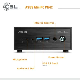 Asus Mini-PC PN42 Intel N100 2023 4K Ultra HD 3,4 GHz 16 GB RAM 2000 GB SSD Intel UHD Graphics Windows 11 Home