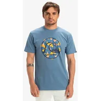 QUIKSILVER Evo Bubble Wrapped Kurzarm-t-shirt - Coronet Blue -