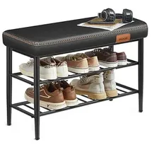 VASAGLE Sitzbank LSB054B01 schwarz Kunstleder 80,0 cm