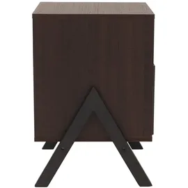 Mendler Nachtschrank HWC-O40 59 x 40 x 40 cm Braun