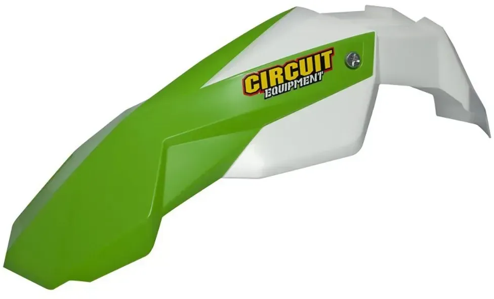 Circuit Equipment Stealth Vorderradkotflügel - White / Green - One Size