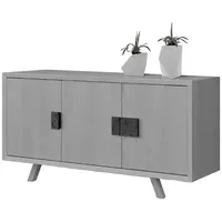 Xlmoebel Sideboard Graues Luxus-Sideboard mit elegantem Design und viel Stauraum (Sideboard), Hergestellt in Europa grau