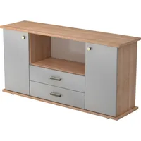 Hjh OFFICE PRO Sideboard SB 2OH 2 Schübe BxTxH