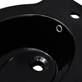vidaXL Standbidet Stand-Bidet Bodenstehend Bidet Keramik schwarz