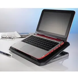 Hama Laptop-Kühler Black Metal Neigbar 2 Lüfter Schwarz