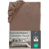 nyvi Spannbettlaken Mikrofaser 90 x 200 - 100 x 200 cm Braun