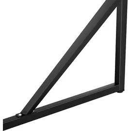 Oviala Rechteckiger Esstisch für 4 Personen aus schwarzem Stahl