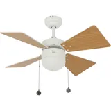 LUCCI Breezer 81 cm Deckenventilator Weiß