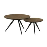 Uno Couchtisch 2er Set ¦ holzfarben