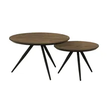 Uno Couchtisch 2er Set ¦ holzfarben