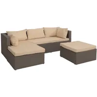 Mendler HWC-O46 Loungeset grau/beige