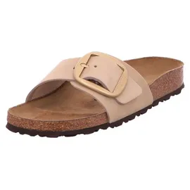 Birkenstock Madrid Big Buckle Pantolette Beige in Gr. 41 - 41