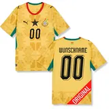 PUMA Original GFA Ghana Trikot Herren [Away WM 2026] Offizielles Ghana Trikot [Personalisiert] Fussball Weltmeisterschaft [WM 26] Nationalmannschaft Jersey I Gr. S - S