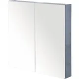 Spiegelschrank Sanox 70 x 13 x 65 cm beton anthrazit 2-türig doppelt verspiegelt