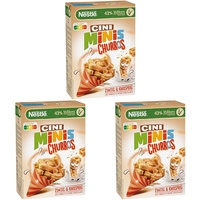 Nestlé CINI MINIS Churros Frühstücks-Cerealien mit 42% Vollkorn-Anteil, 3er Pack (1x360g)